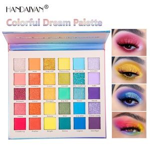 HANDAIYAN Colorful Dream Makeup Palette Shimmer Glitter Eyeshadow